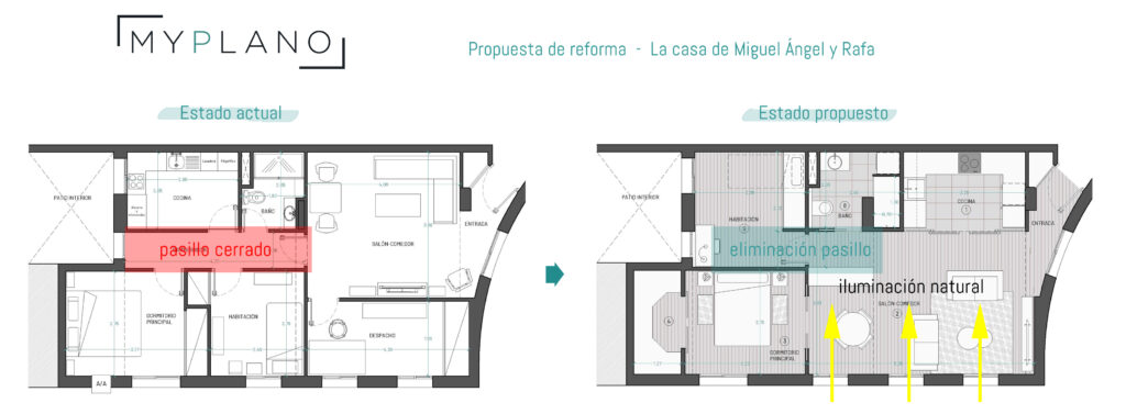 reformar vivienda pasillo